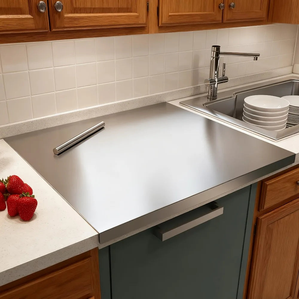Large Stainless Steel Pastry Board – Non-Slip Baking Mat Pastry Board Nixie