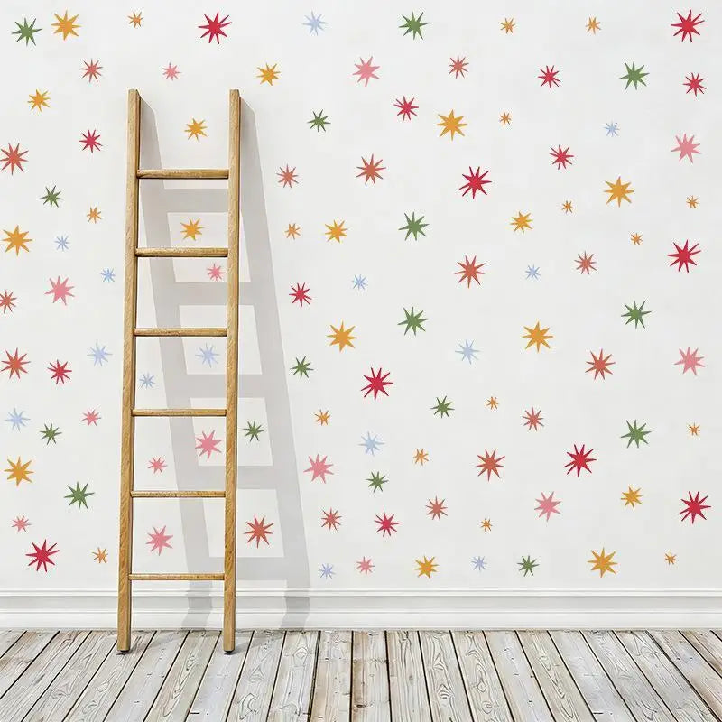 Rainbow Diamond Star Wall Decals – Kids Nursery Room Stickers Wall Decals Nixie