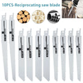 10Pcs Reciprocating Saw Blades – Wood, Metal & Plastic Set Reciprocating Saw Blades Nixie Default Title
