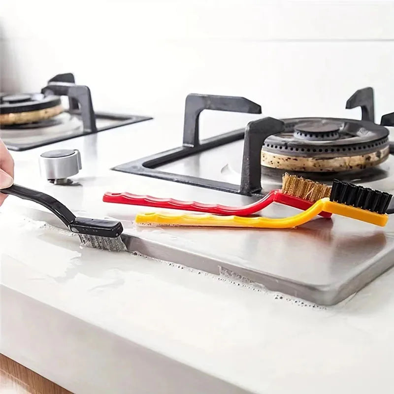 7" Stainless Steel & Brass Wire Brush Set – 3-Piece Cleaning Kit Wire Brush Set Nixie