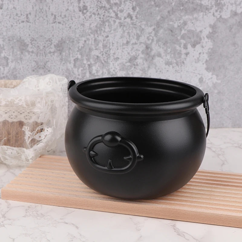 Large Wizard Cauldron Halloween Candy Holder & Party Prop