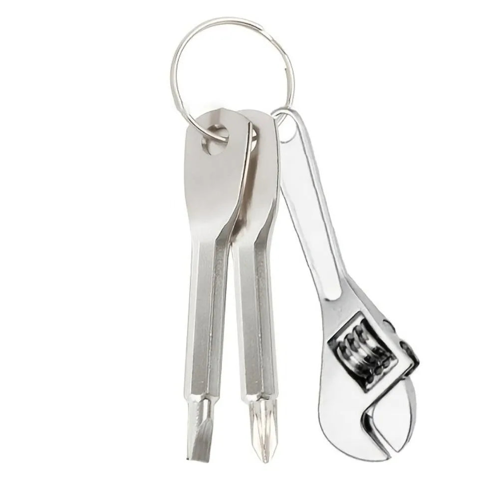3-Piece Mini Screwdriver Keychain Set – Stainless Steel Tool