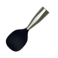 Silicone Rice Spoon with Stainless Steel Handle – Non-Stick Silicone Kitchen Spoon Nixie black