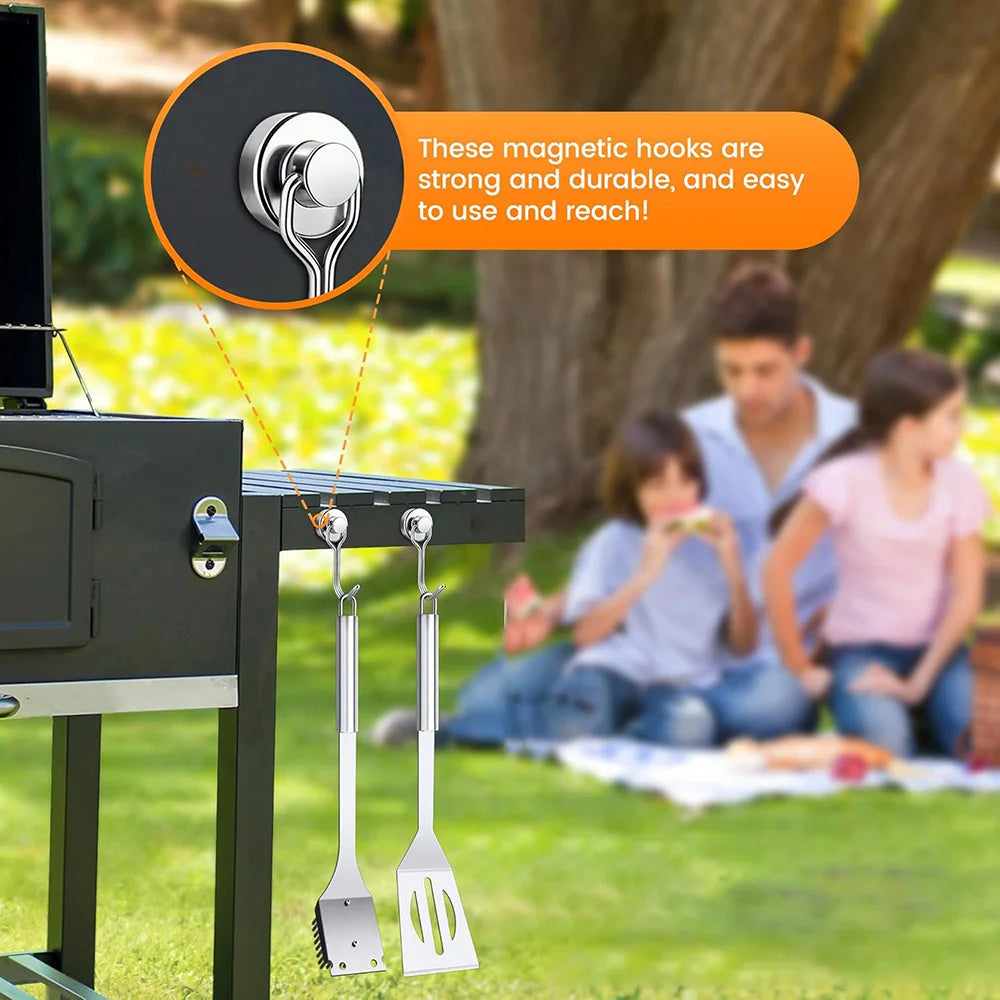 15-Piece Stainless Steel BBQ Grill Tools Set | Outdoor Grilling Kit BBQ Grill Tools Set Nixie