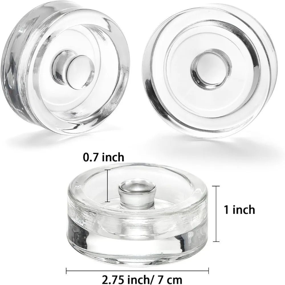 Glass Fermentation Weights with Handle – Wide Mouth Mason Jar Fermentation Weight Nixie