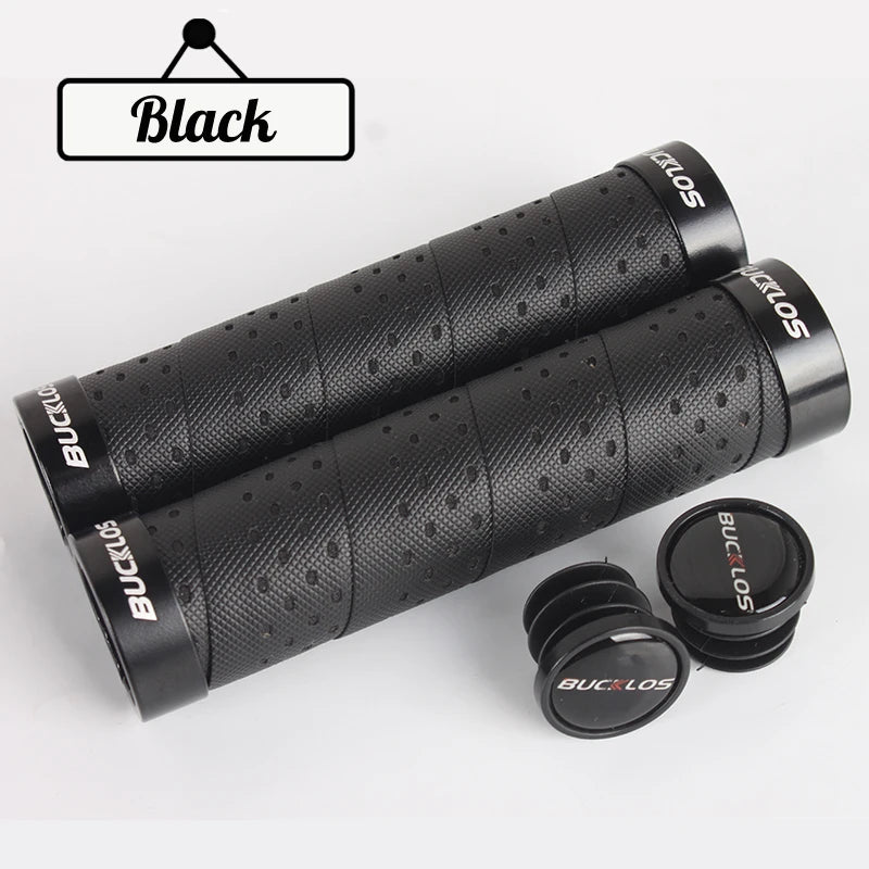 BUCKLOS MTB Lock-On Bike Grips – Anti-Slip Handlebar Covers Bike Handlebar Grips Nixie Black