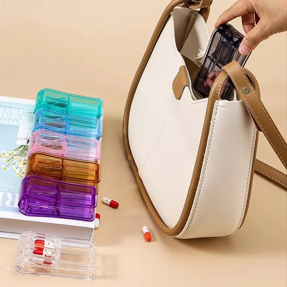Portable 2-in-1 Pill Cutter & Medicine Storage Box Pill Cutter Organizer Nixie