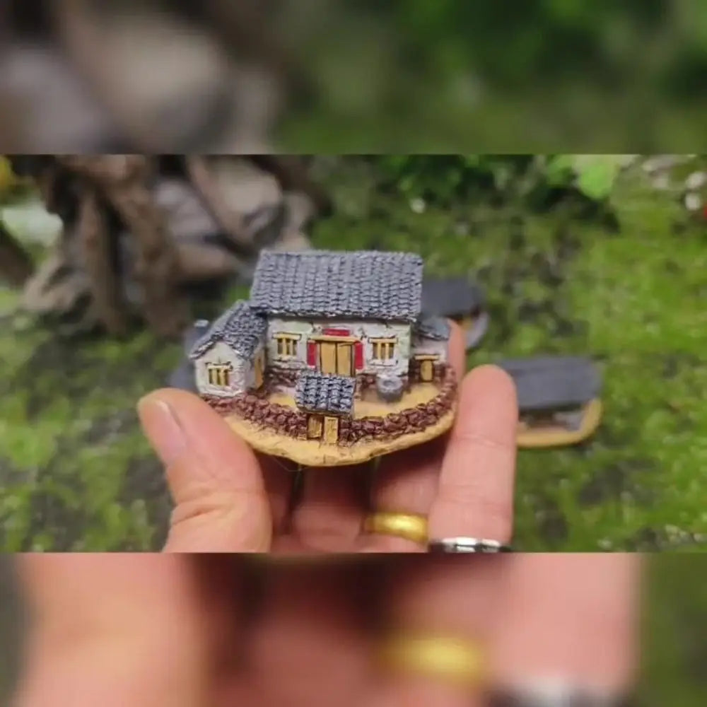 Resin Chinese Archway Miniature Figurine | DIY Home Decor Resin Miniature Figurine Nixie