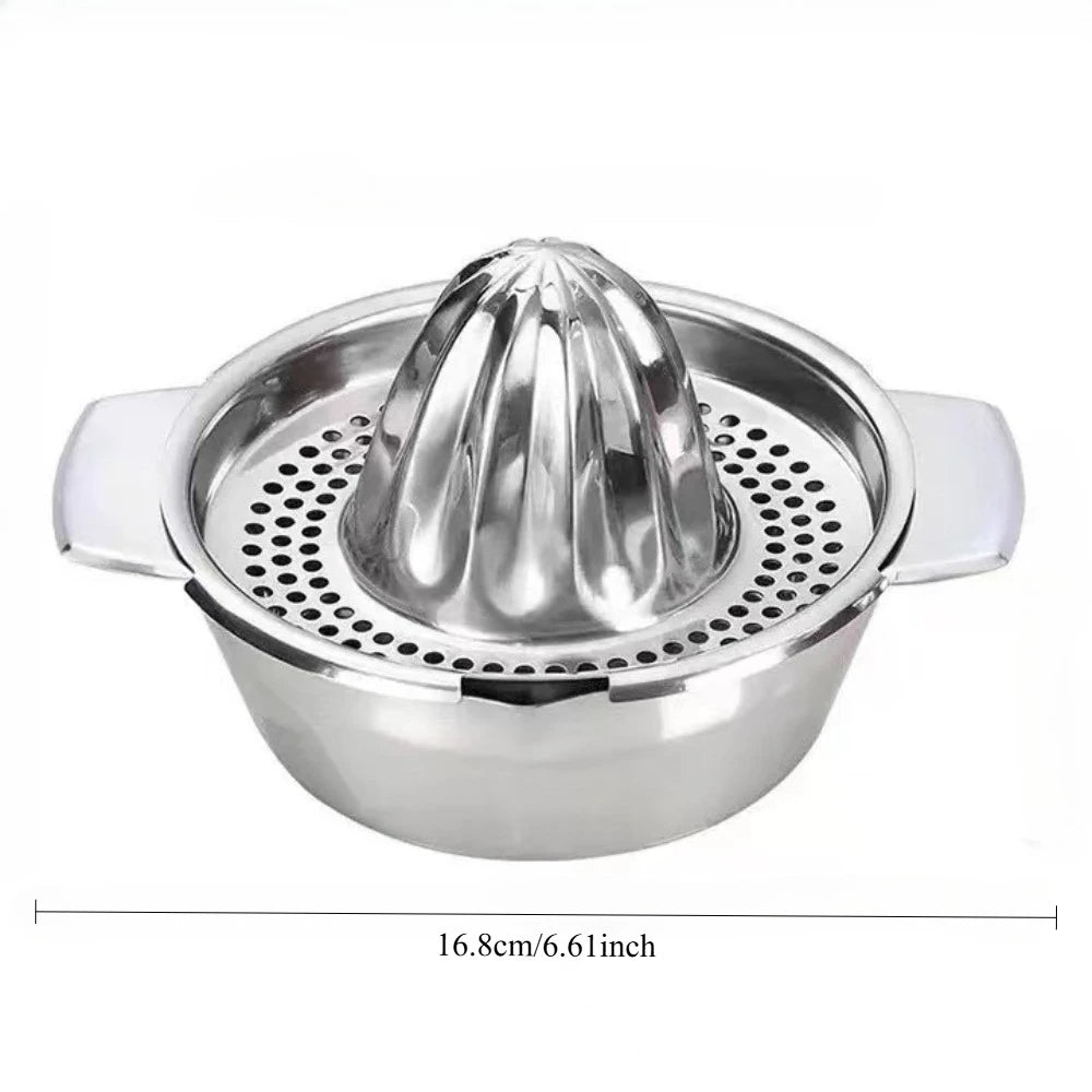 Stainless Steel Manual Citrus Juicer 43.96oz | Nixie Heavy Duty Manual Citrus Juicer Nixie 1PC