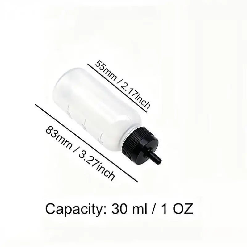 30ml Precision Squeeze Dropper Bottles Set – 6pc with Blunt Needles Precision Dropper Bottles Nixie