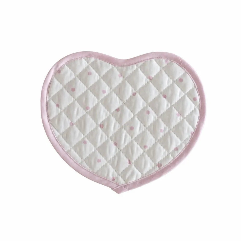 Heart-Shaped Quilted Fabric Placemats & Cup Coasters Decorative Placemats Nixie