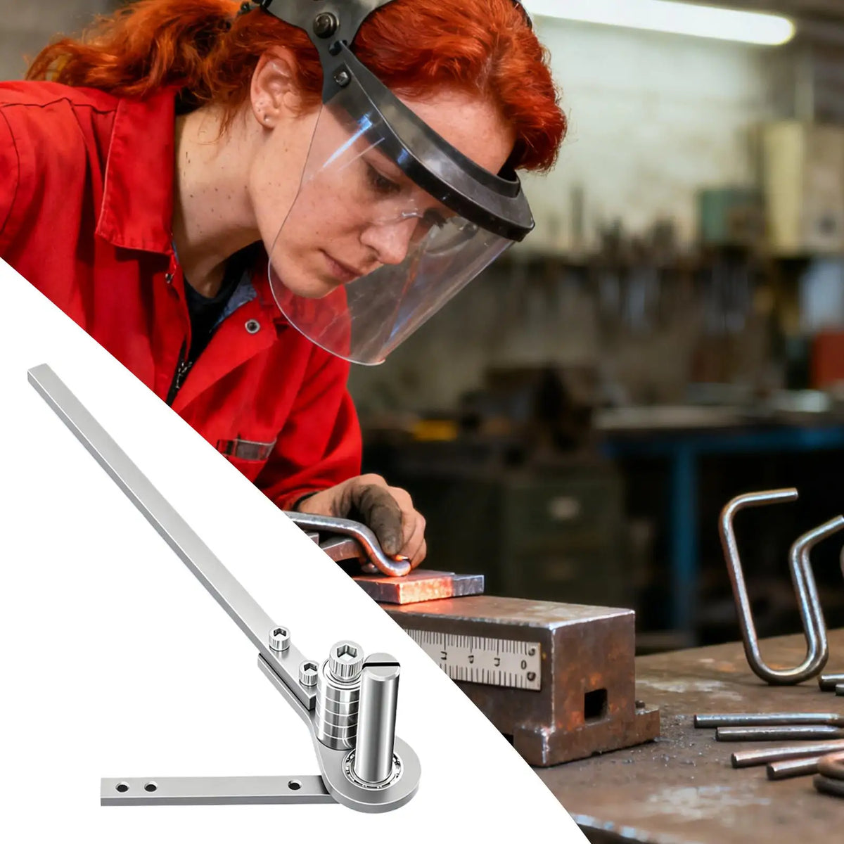 Manual Metal Bender 1–4.5mm Steel Plate Flat Iron Bending Machine Metal Bending Machine Nixie
