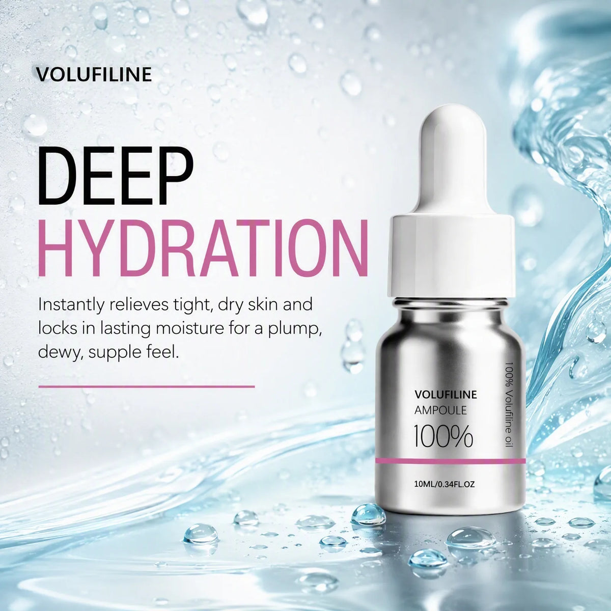 Ampoule Facial Serum – Deep Hydrating & Smoothing Essence 10mL Facial Serum Nixie