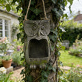 Owl Bird Feeder – Realistic Resin Hanging Feeder for Garden Hanging Bird Feeder Nixie owl