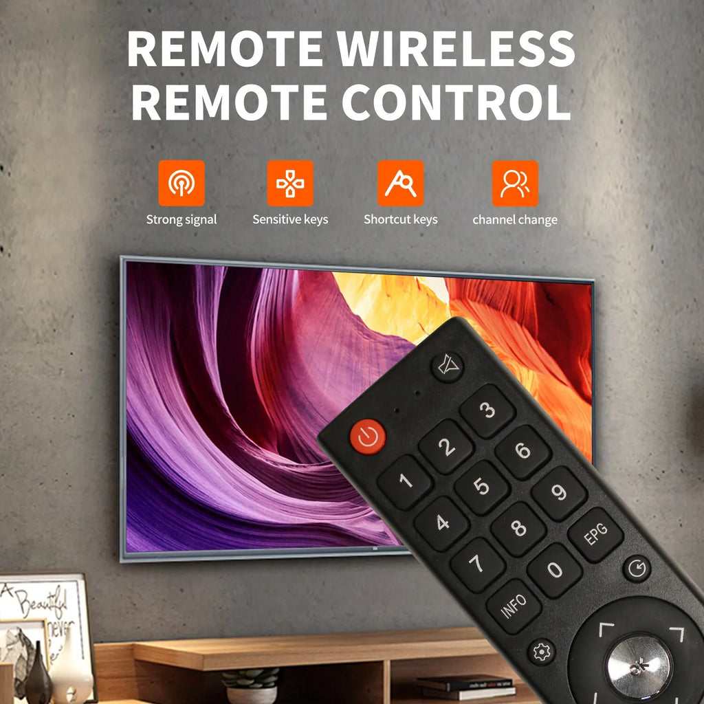 CHIQ TV Replacement Remote Control GCBLTV02ADBBT – IR TV Remote Control Nixie