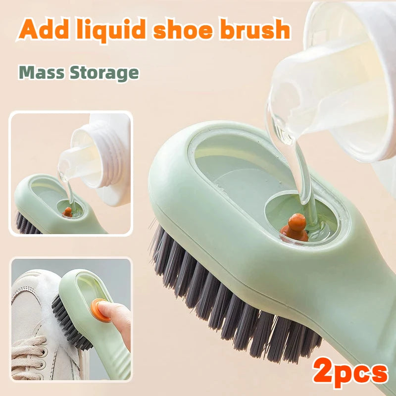 Long Handle Soft Bristle Shoe & Clothes Cleaning Brush Cleaning Brush Nixie