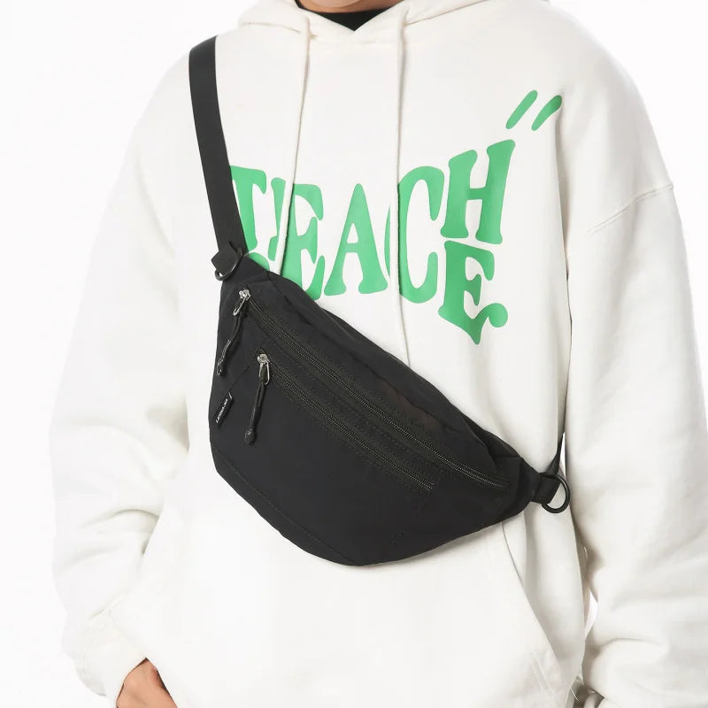 Nixie Nylon Crossbody Chest Bag – Large Capacity Unisex Crossbody Chest Bag Nixie