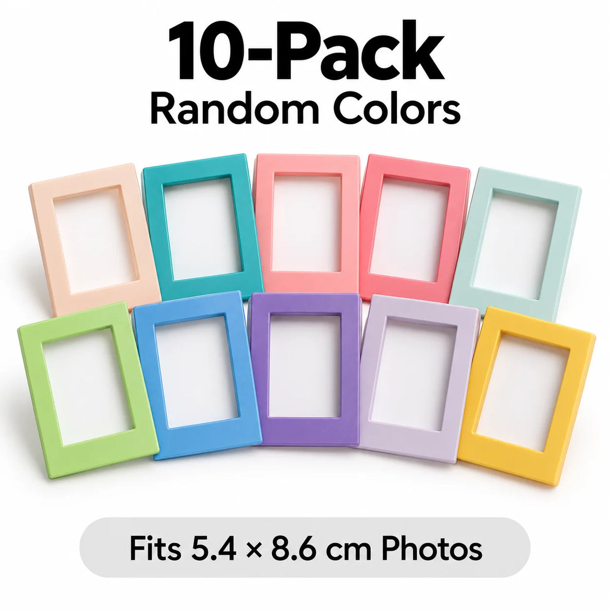 10PCS Kawaii Magnetic Photo Frames | Mini 3 Inch Fridge Holders