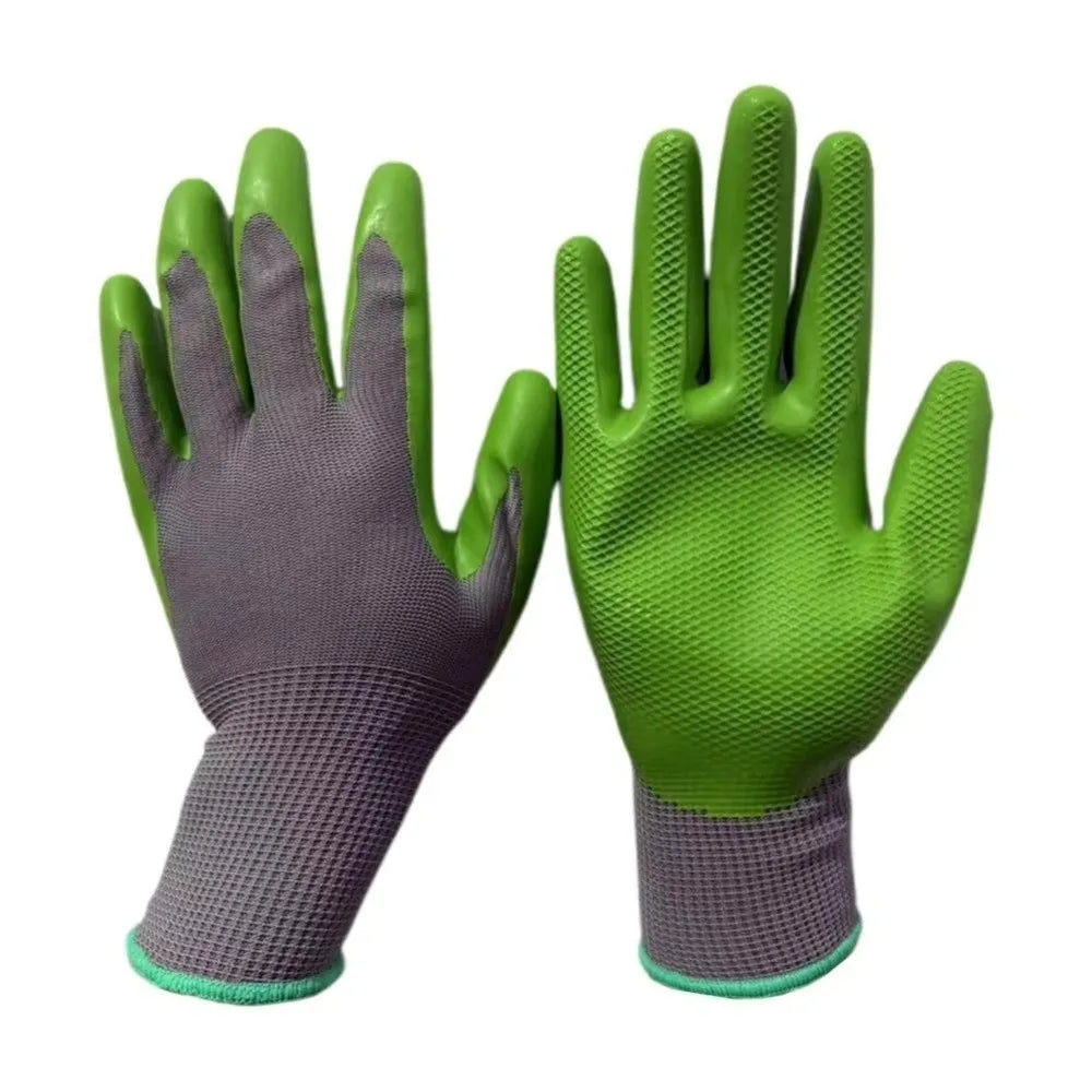 Latex Foam Garden Gloves – Non-Slip, Waterproof, One Size