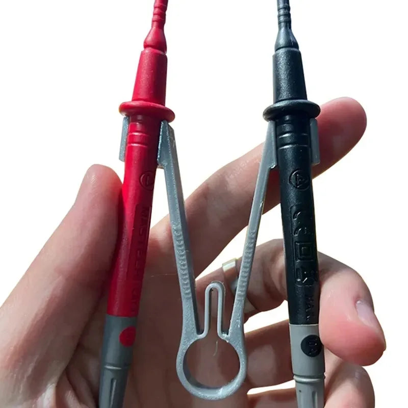 Ergonomic Multimeter Probe Test Lead Holder – One-Hand Clamp Probe Test Holder Nixie
