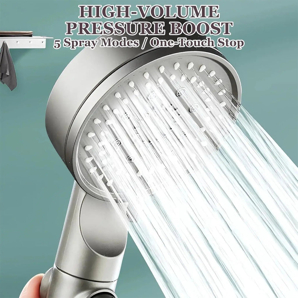 5-Mode Filtered Handheld Shower Head | High Pressure Water Saver