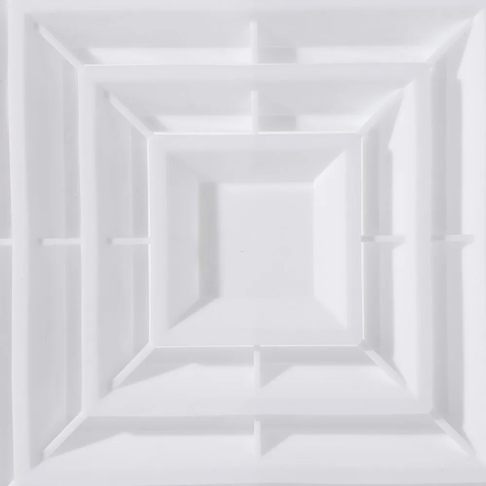 White Square Air Vent Grille with Flaps – Exhaust Fan Cover Ventilation Vent Cover Nixie