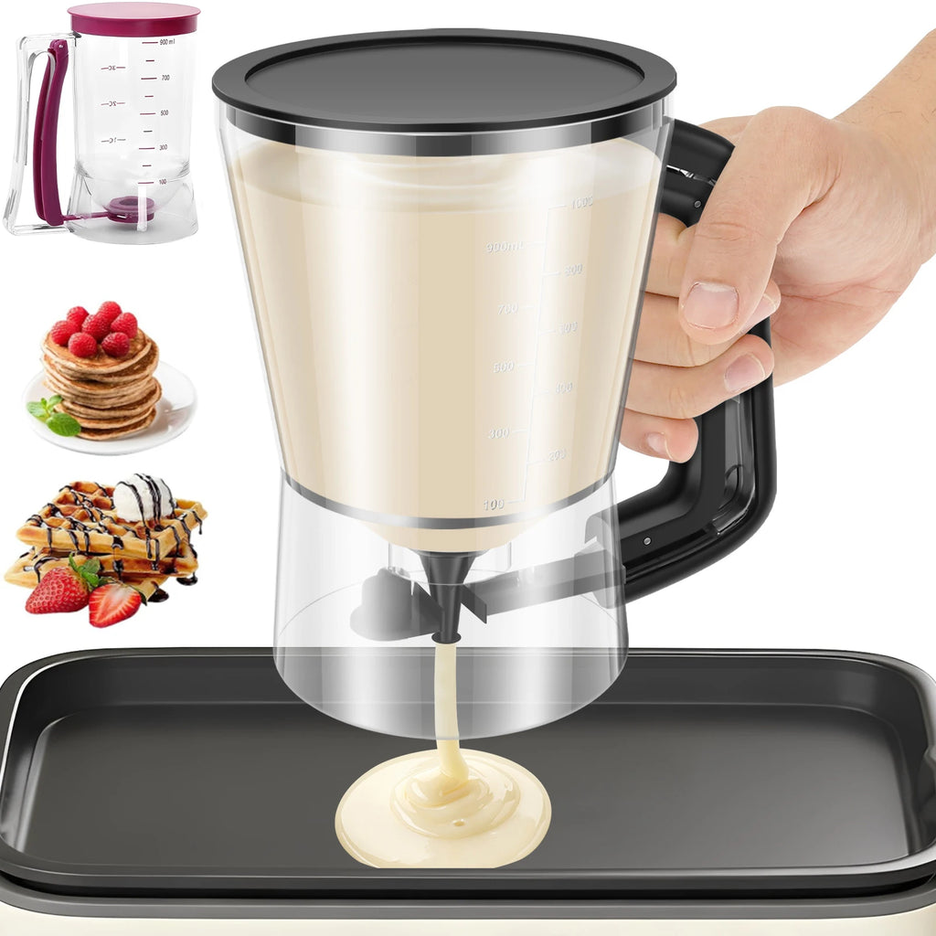 Pancake Batter Dispenser – 3-Cup Drip-Free Bakeware Tool Batter Dispenser Nixie