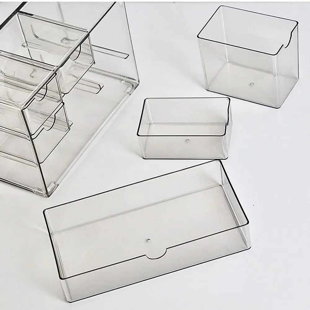 Transparent Drawer Storage Box – Stackable Plastic Organizer