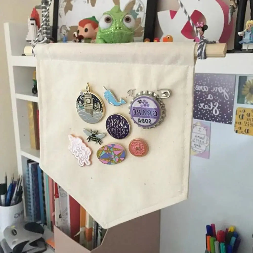 Nordic Pin Display Pennant | Brooch & Badge Wall Organizer Pin Display Pennant Nixie