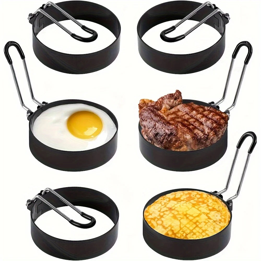 Egg Rings for Frying & Griddle | Silicone Handle, 1–4 Pack Egg Cooking Rings Nixie
