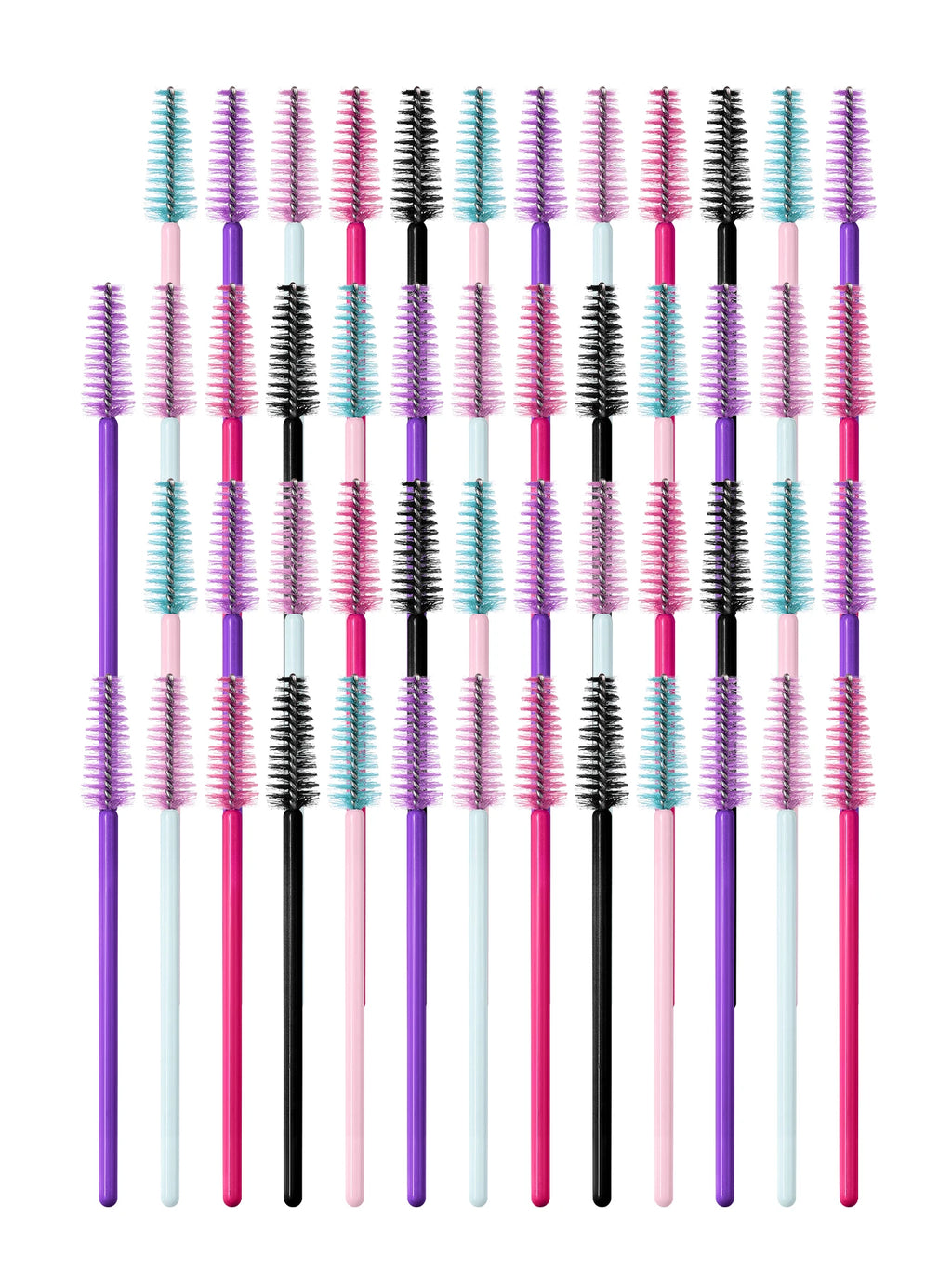 50 Pcs Mascara Wands Spoolie Eyelash & Eyebrow Brush Set Spoolie Brush Set Nixie