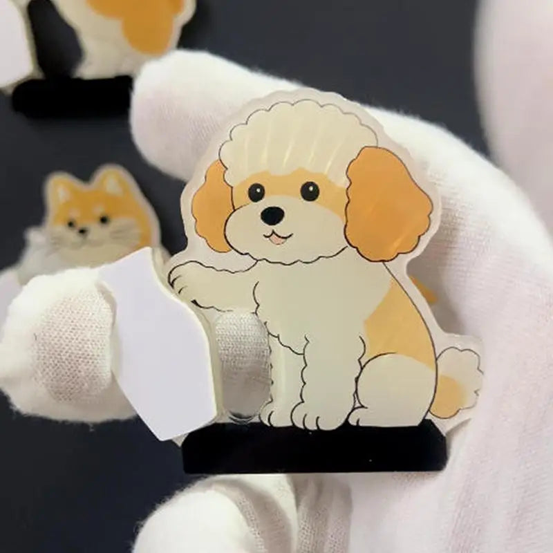 Mini Acrylic Vase Fridge Magnet – Dog & Cat Pet Décor Decorative Fridge Magnet Nixie