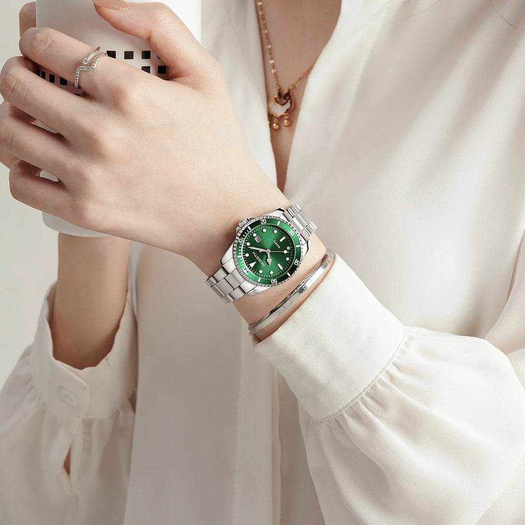 Women's Stainless Steel Quartz Watch – Elegant Business Classic