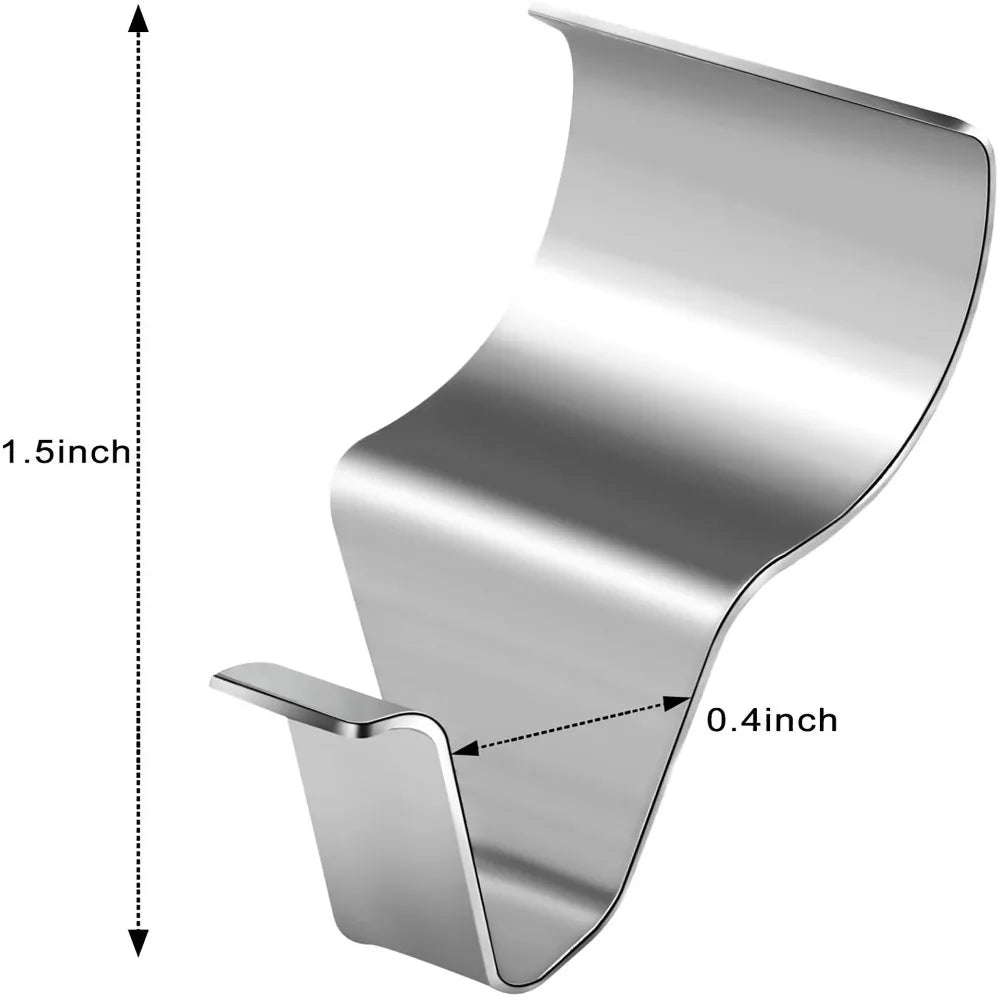 10Pcs No-Drill Vinyl Siding Hooks – Stainless Steel Wainscot Siding Wall Hooks Nixie