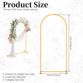 Gold Metal Wedding Arch Stand | Balloon Backdrop Frame