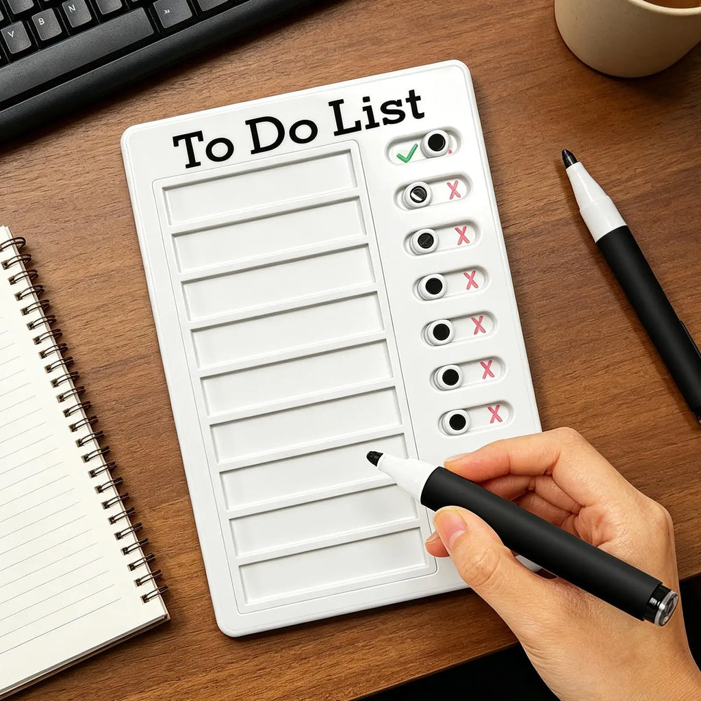 Reusable Sliding Chore Chart & Routine Board for Kids & Adults