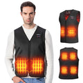 Nixie Unisex USB Heated Vest – 6-Zone Winter Warmth Vest Heated Vest Nixie Black-Men XXL