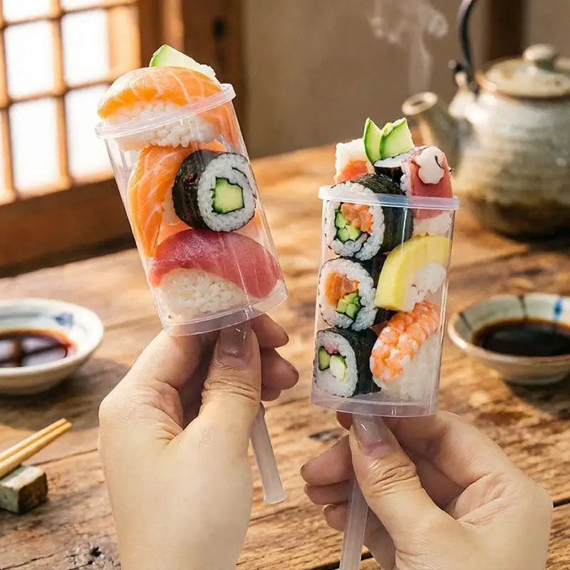 10/20Pcs Sushi Push Box Cylinder Mold – Food Grade PP Sushi Mold Kit Nixie