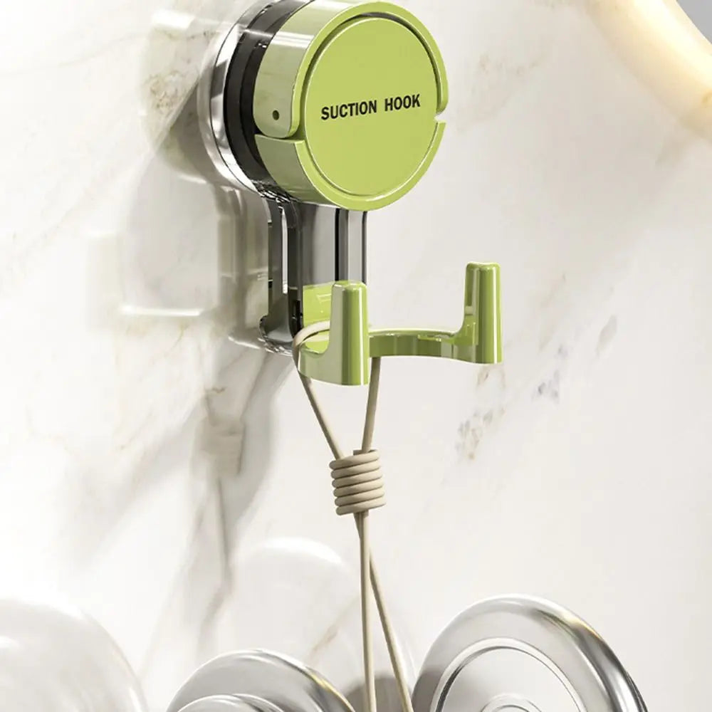 Self-Adhesive Suction Cup Double Wall Hooks – No-Drill