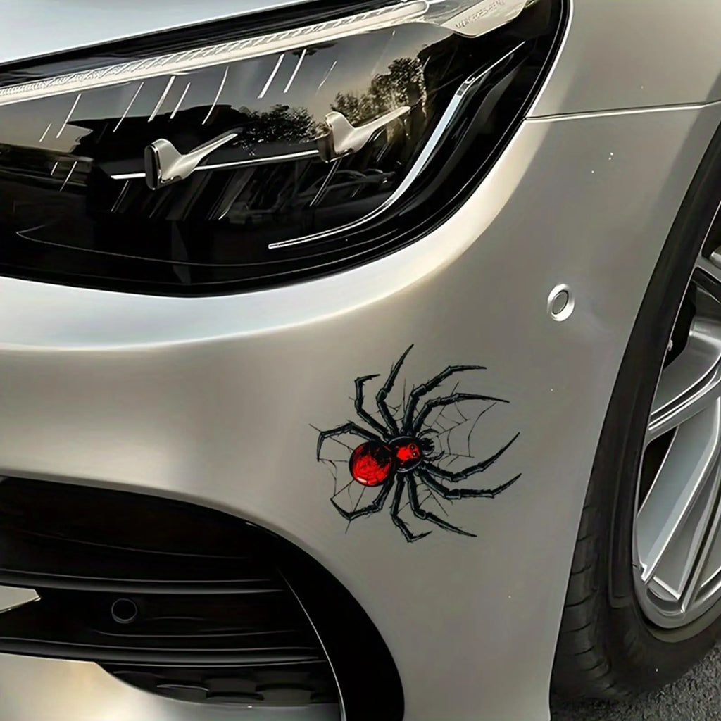Spider Motorcycle Vinyl Decal – Waterproof 3D Gothic Sticker
