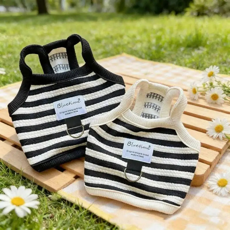 Breathable Striped Pet Vest Harness with D-Ring – Dogs & Cats Pet Vest Harness Nixie
