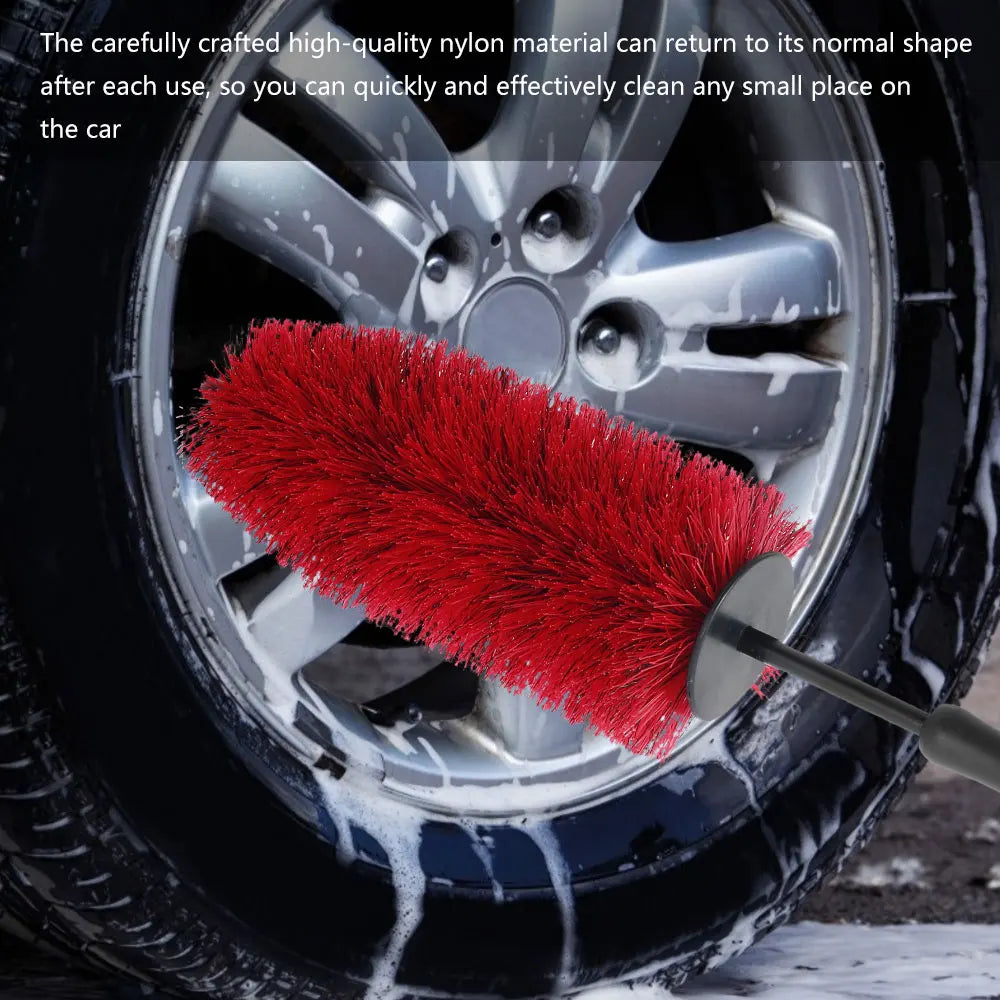 45cm Car Wheel & Rim Cleaning Brush – Soft Non-Scratch Detail Tool Wheel Cleaning Brush Nixie