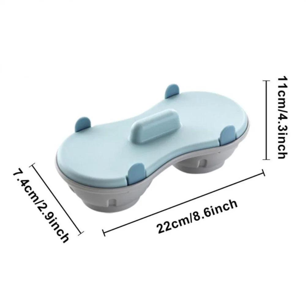 Microwave Egg Poacher Double Cup Detachable Drain Basket Cooker Microwave Egg Poacher Nixie