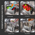 SUS304 Stainless Steel Sink Drain Basket – Dual Mount Kitchen Rack Sink Drain Basket Nixie A1
