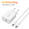Rocoren 20W GaN USB-C Fast Charger PD3.0 QC3.0 iPhone Samsung