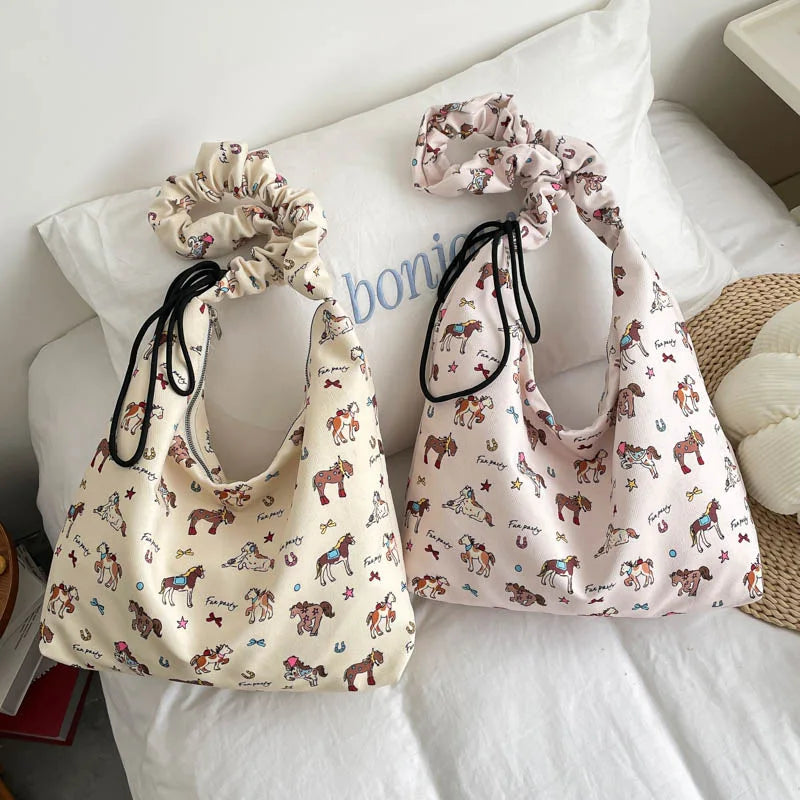 Large Floral Canvas Tote Bag – Shoulder & Crossbody for Women Canvas Tote Bag Nixie