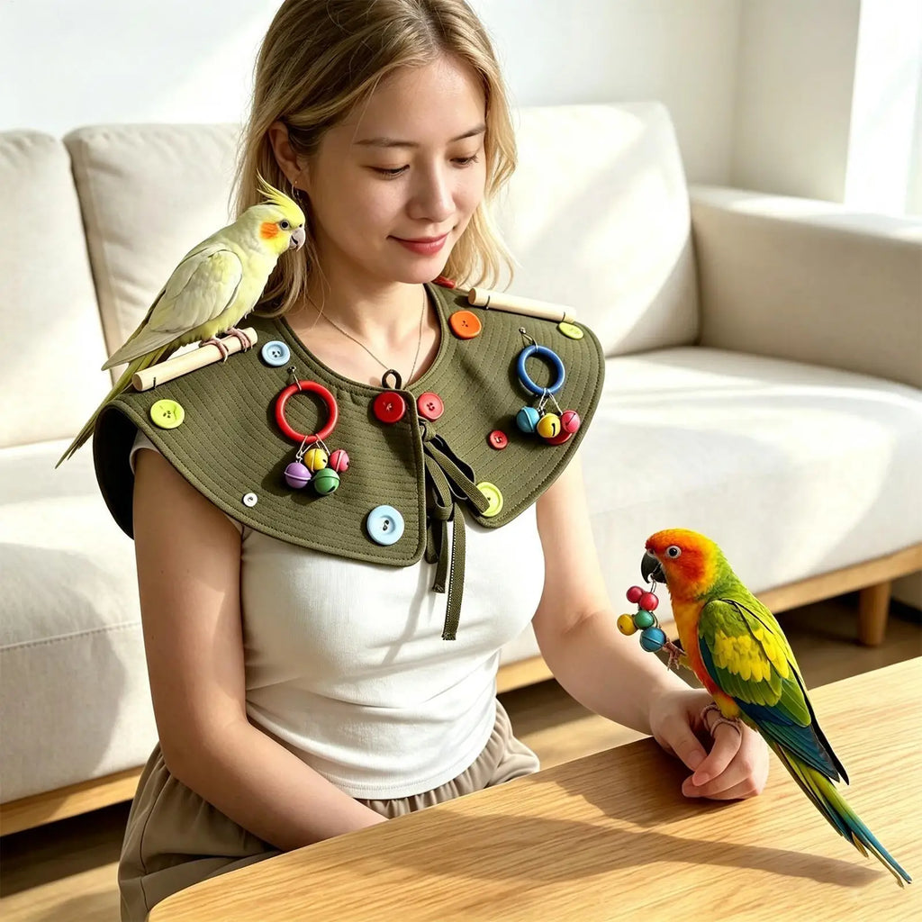 Parrot Shoulder Protector – Anti-Scratch Washable Bird Cape