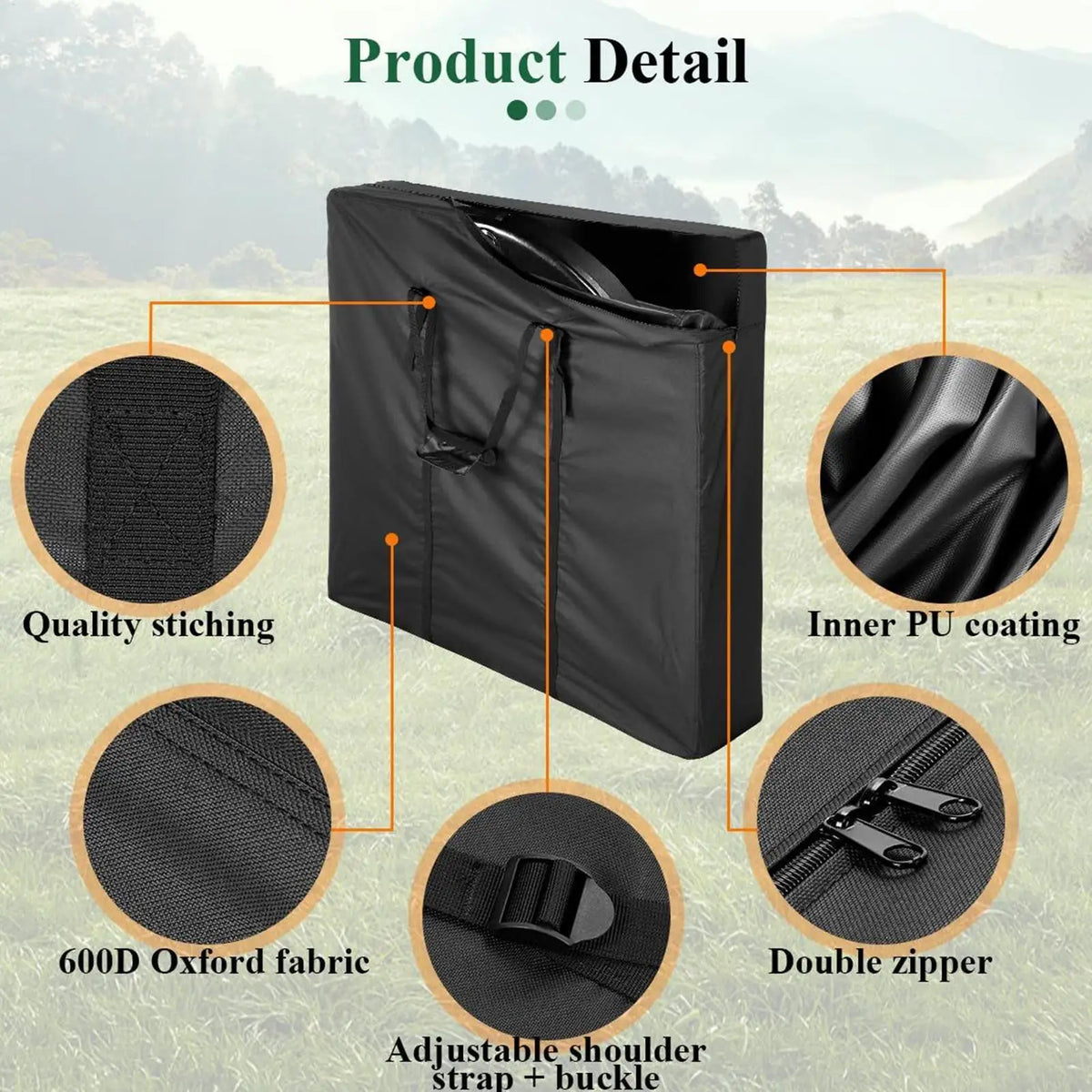 Waterproof Oxford Folding Table Storage Bag – Heavy Duty