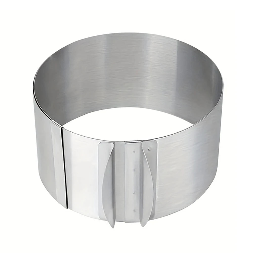 Adjustable Stainless Steel Round Cake Mold & Pastry Cutter
