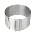 Adjustable Stainless Steel Round Cake Mold & Pastry Cutter